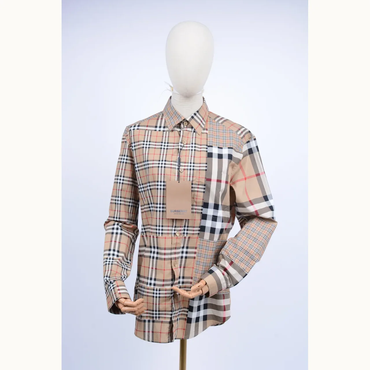 Camisa Burberry Check, Talla S