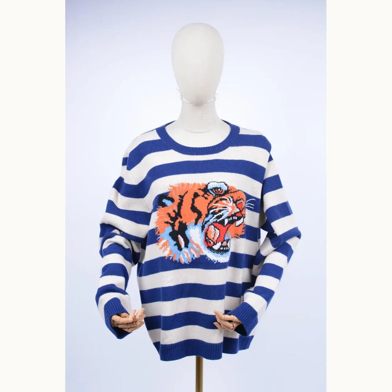 Gucci Stripes Tiger Azul, Talla XXL