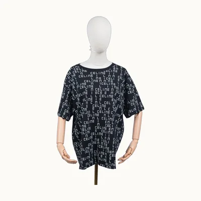 Céline Logo Print Black, Size XL