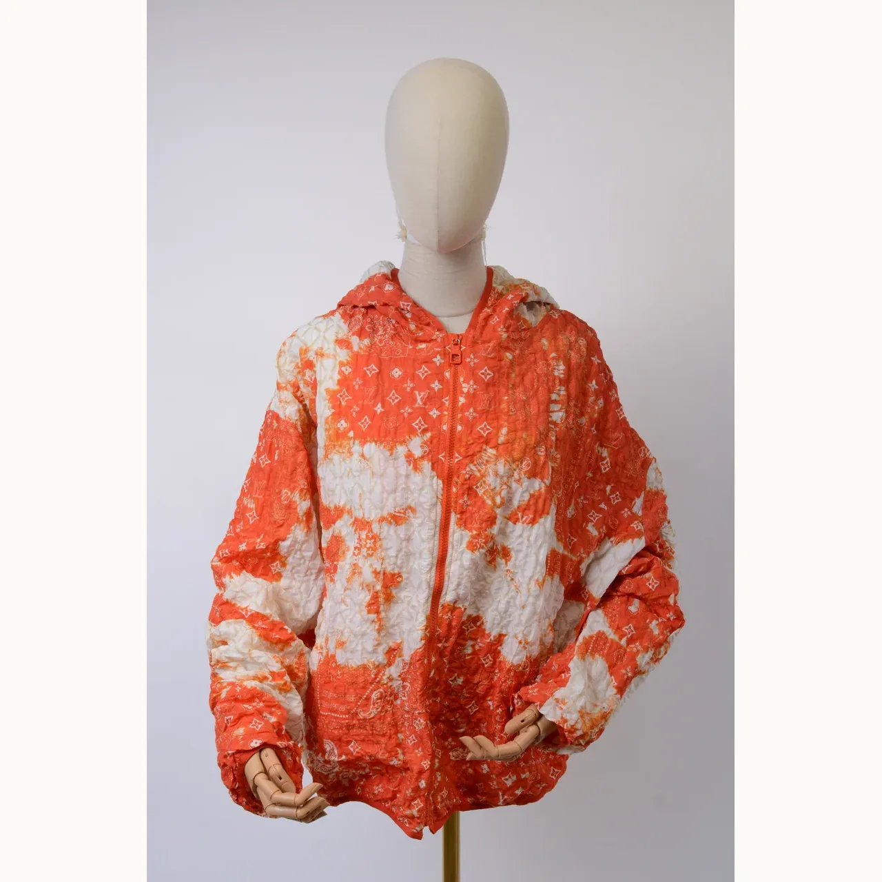 Louis Vuitton Bandana Windbreaker Virgil Abloh Naranja, Talla L