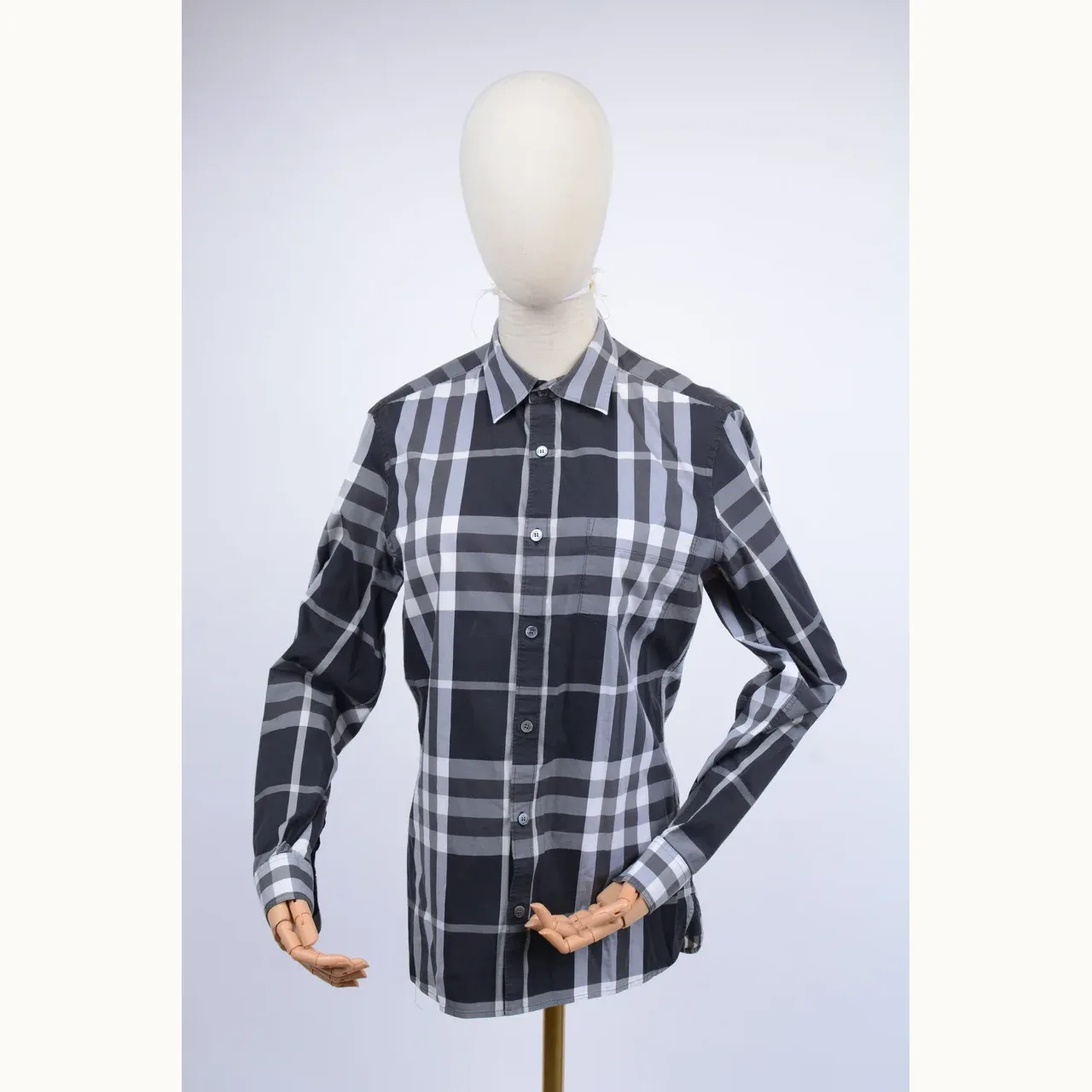 Burberry Check Negra, Talla S