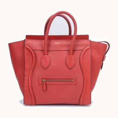 Bolso Céline Luggage Mini Rojo