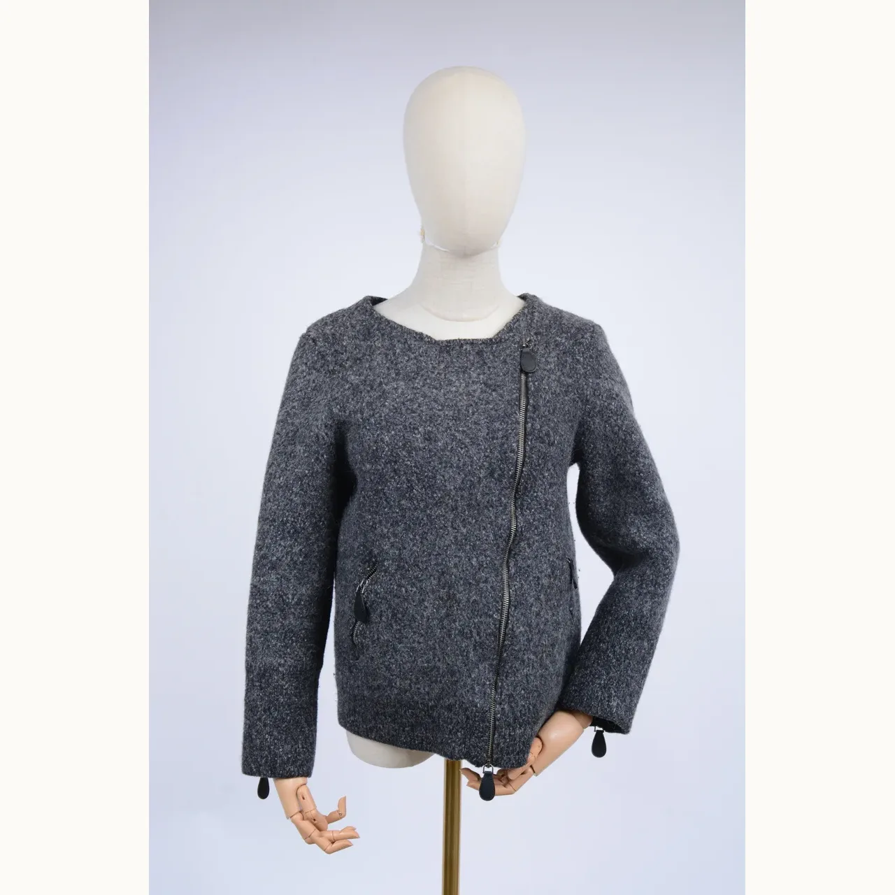 Chaqueta Burberry Cross Gris, Talla XL