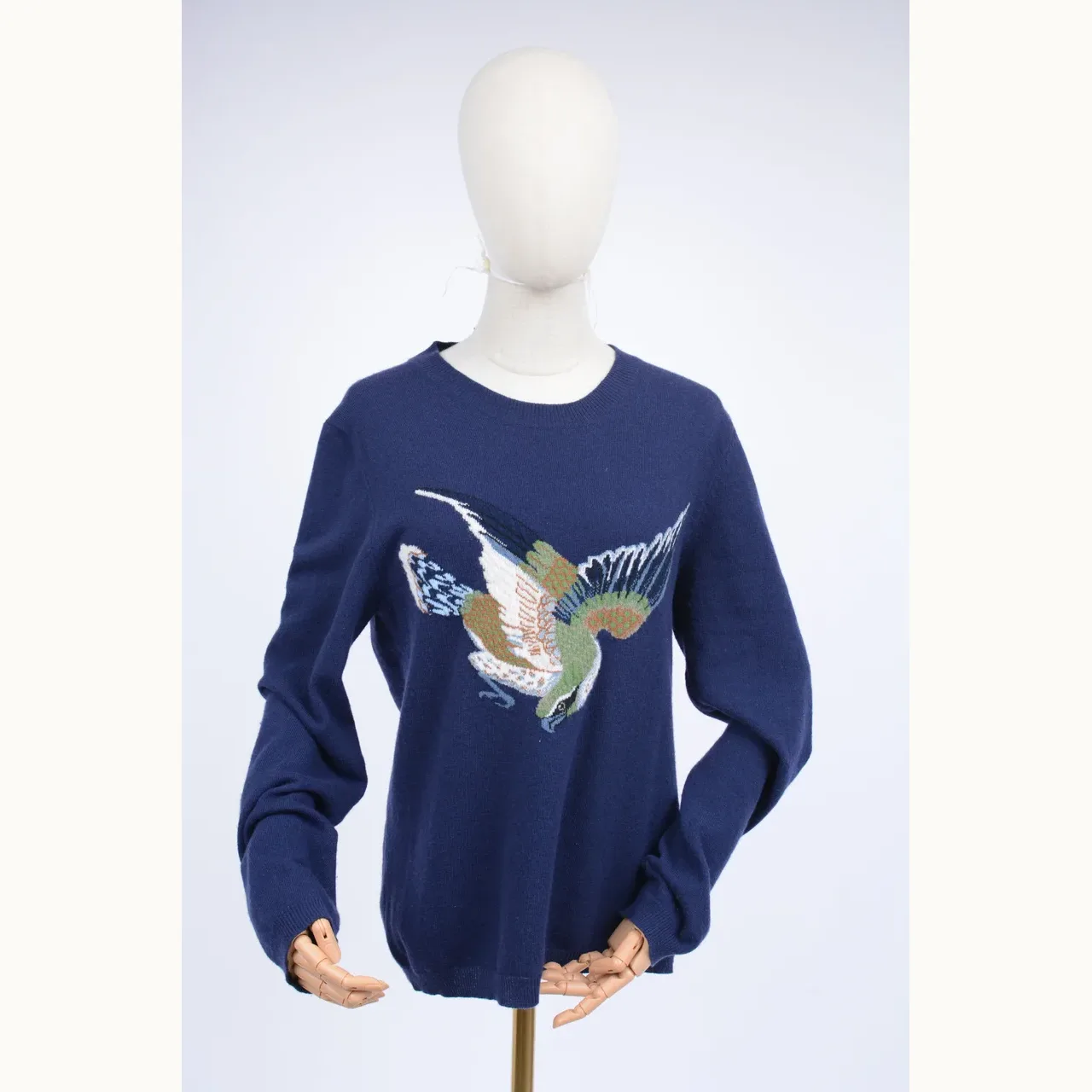 Gucci Bird Knit Azul, Talla S