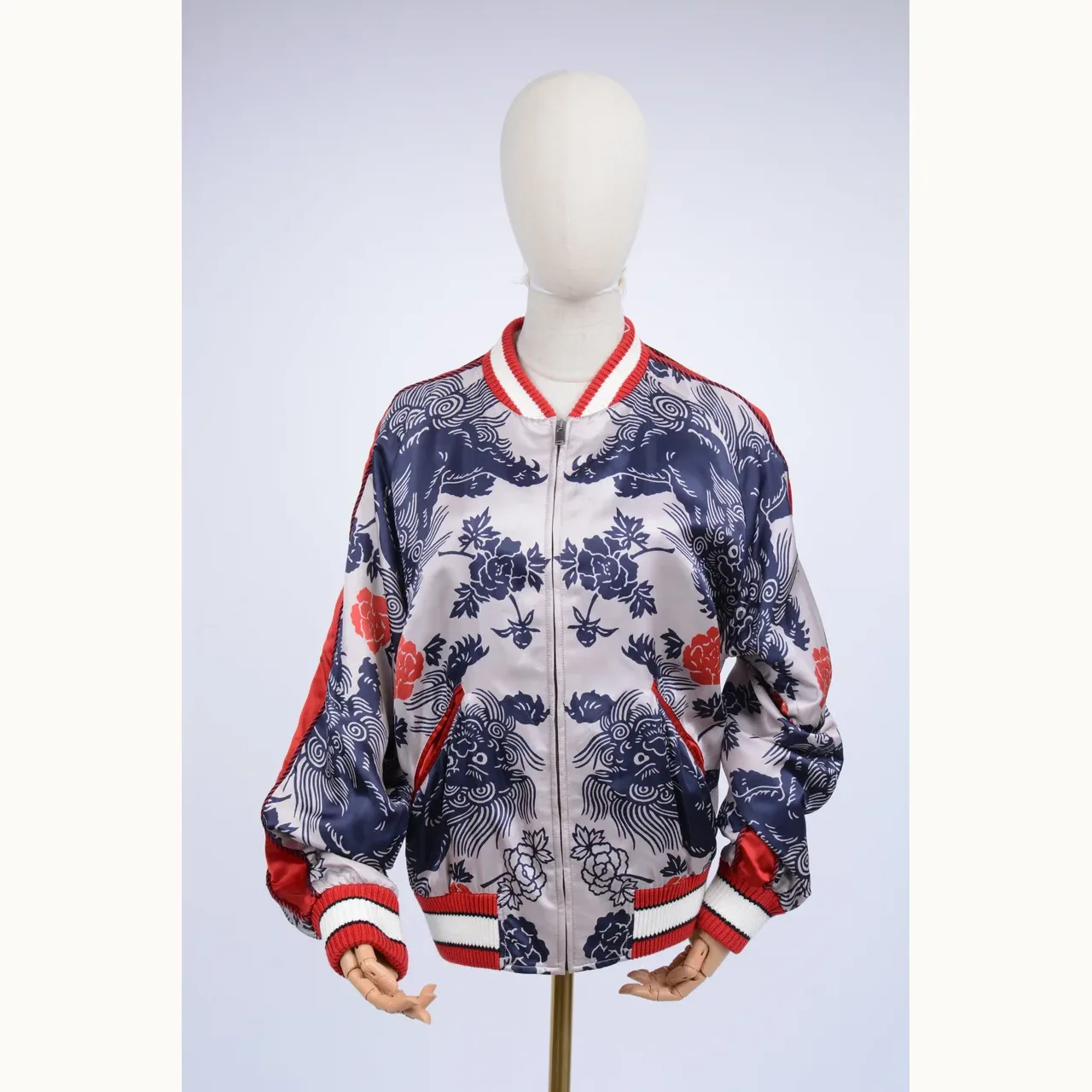 Gucci Bomber Estampado, Talla S