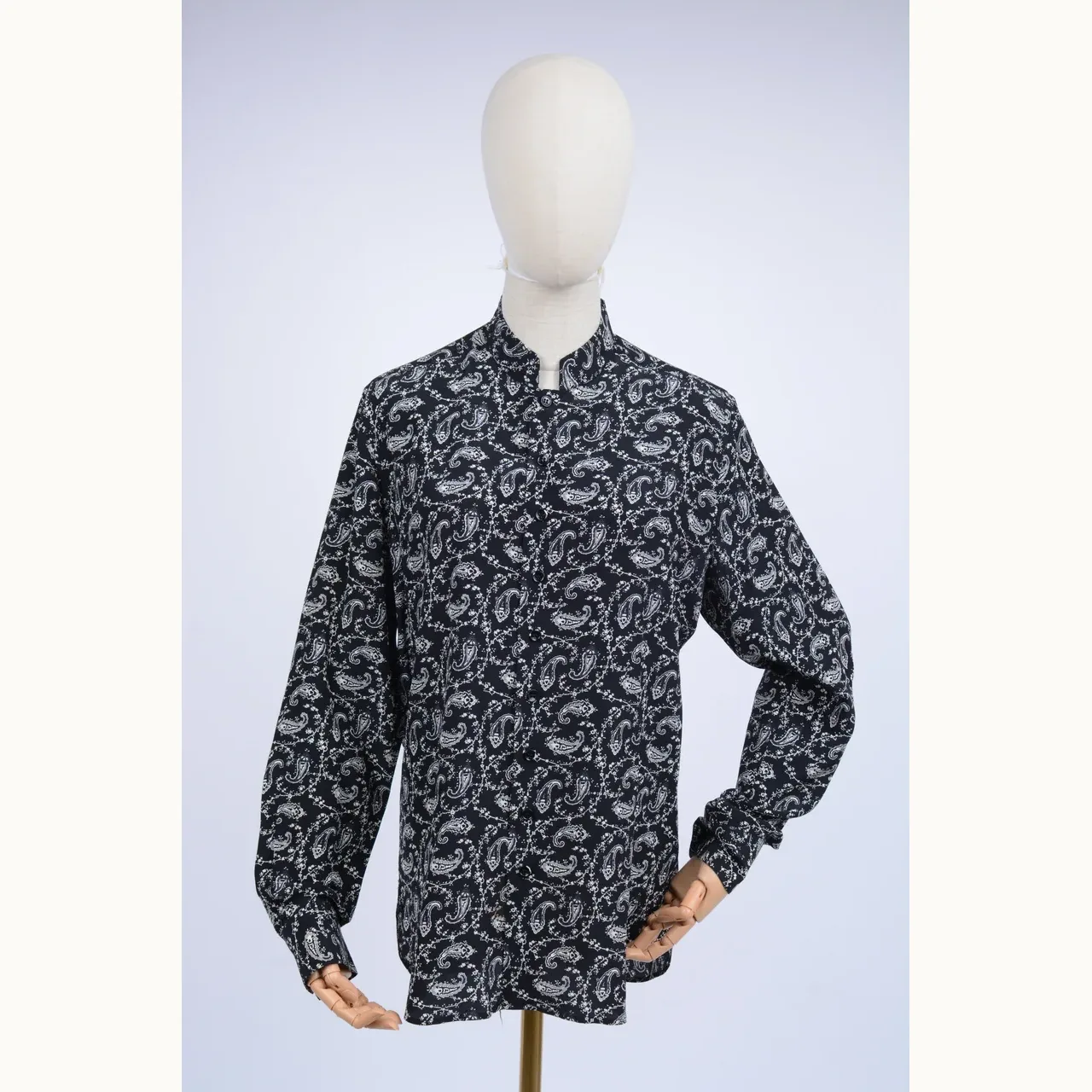 Saint Laurent Paisley Negra, Talla M