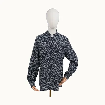 Saint Laurent Paisley Negra, Talla M