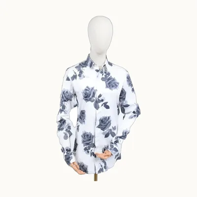 Dior Flower Print Blanca, Talla M