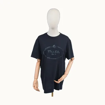 Prada Embroidered Black, Size XL