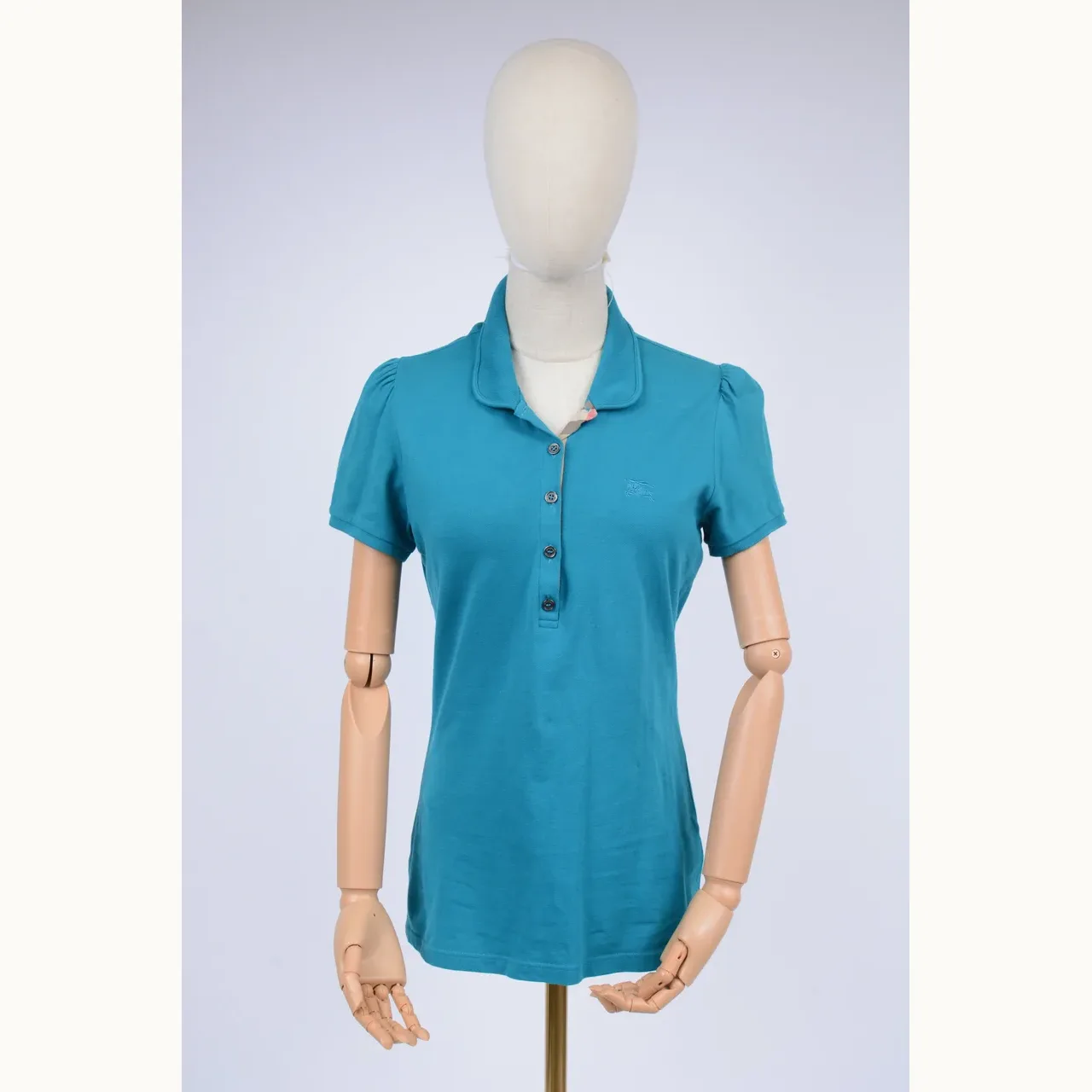 Shorts Burberry Sleeve Azules, Talla M