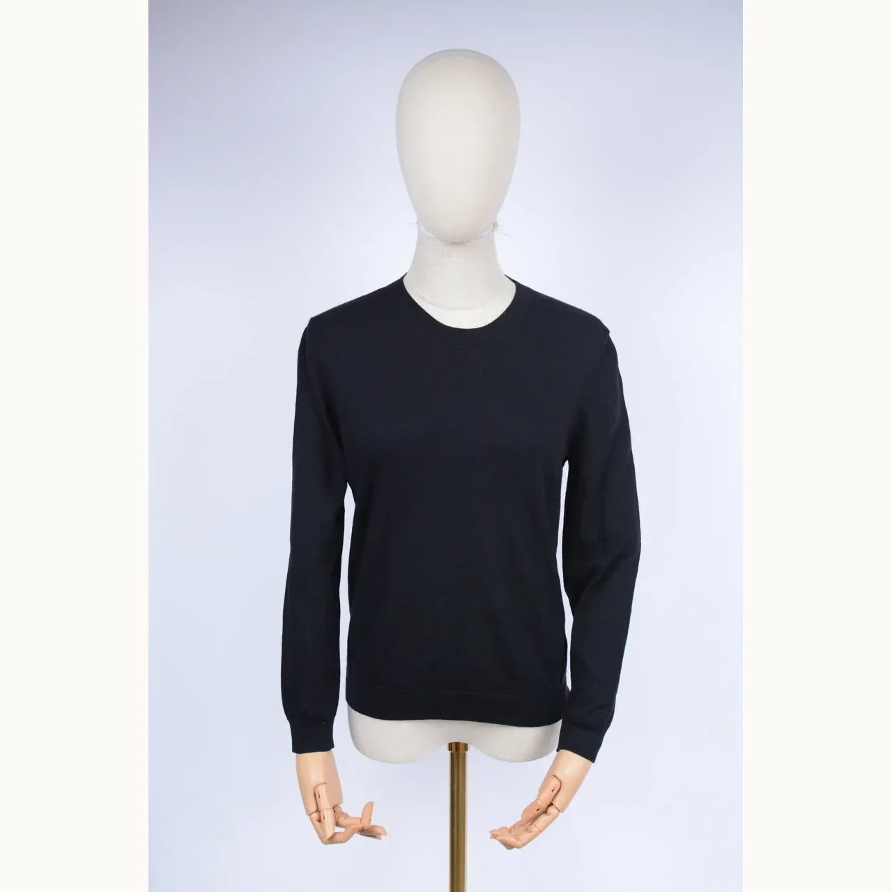 Valentino Crew Neck Wool Negra, Talla S