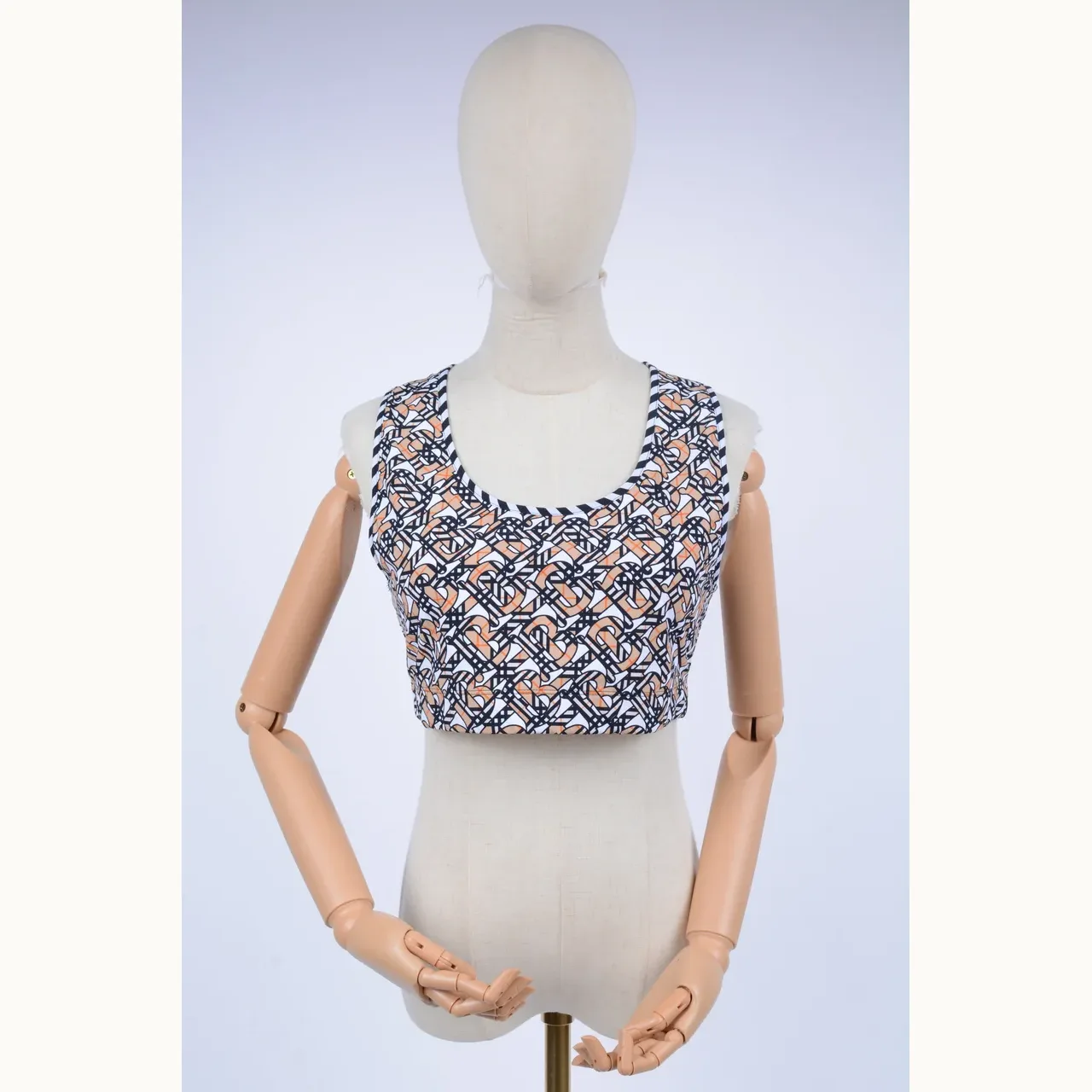 Burberry Tb Crop Estampado, Talla XL