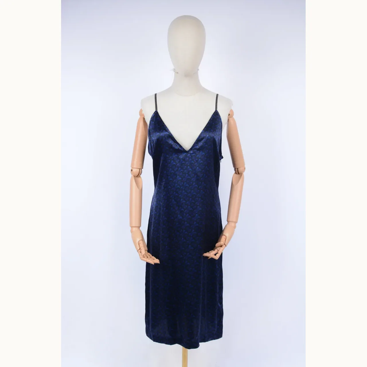 Burberry Tb Slip Azul, Talla M