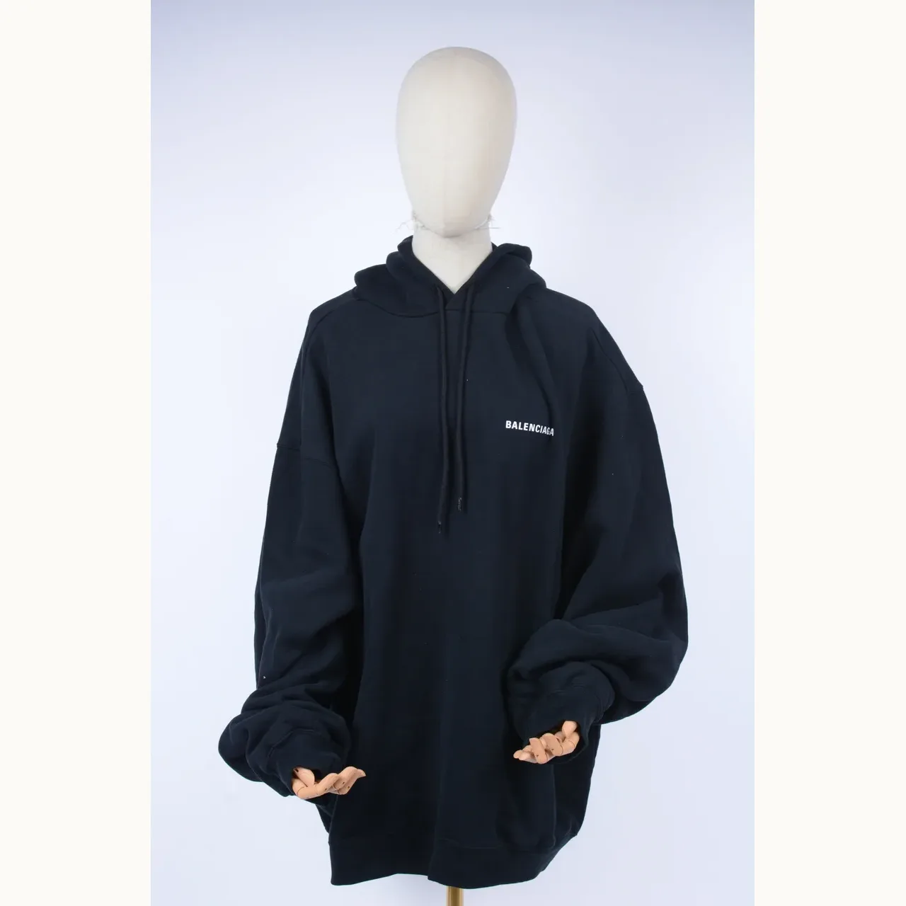 Sudadera con Capucha Balenciaga Logo Negra, Talla M