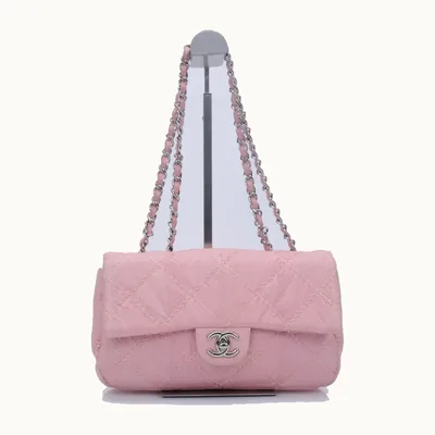 Bolso Flap Chanel Ultimate Stitch Python Rosa