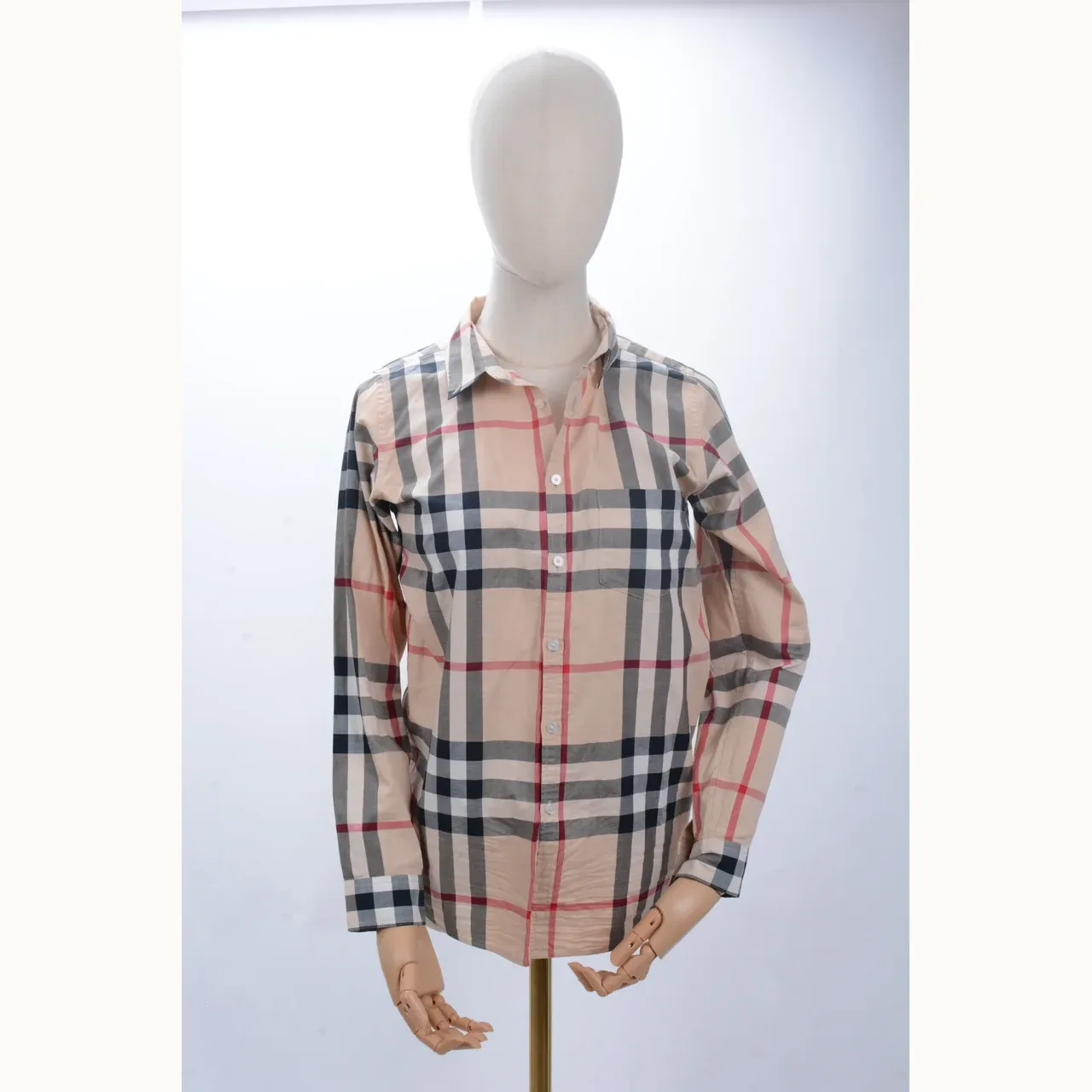 Burberry Botones Check, Talla 14 MX