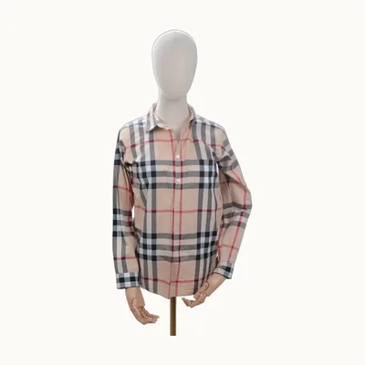 Burberry Botones Check, Size 14 MX