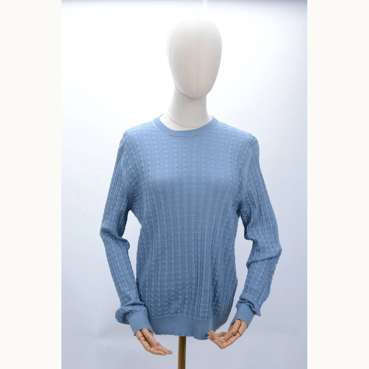 Salvatore Ferragamo Knitted Azul, Talla M