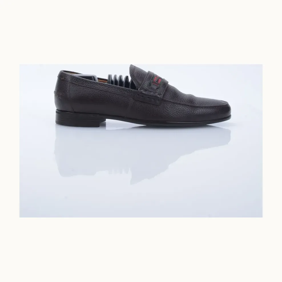 Zapatos Gucci Web Interlocking Cafés, Talla 41