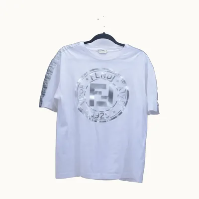 Fendi Logo White, Size XS