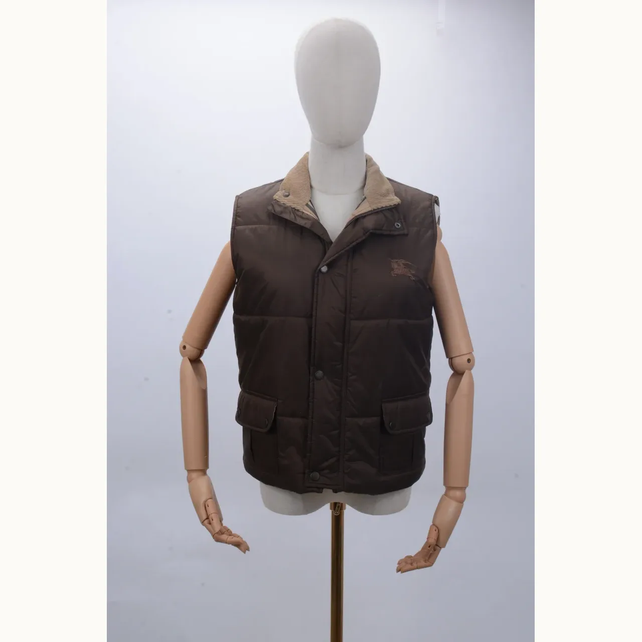 Chaleco Burberry Puffer 14Y Café