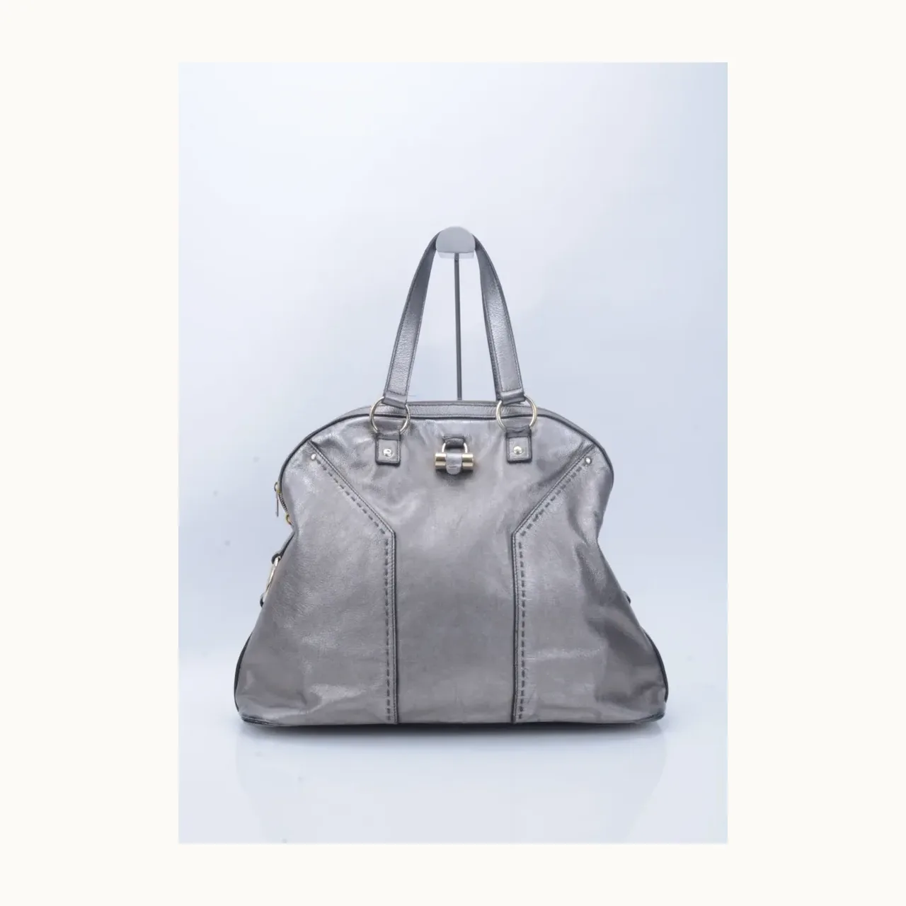 Bolso Saint Laurent Muse Plateado