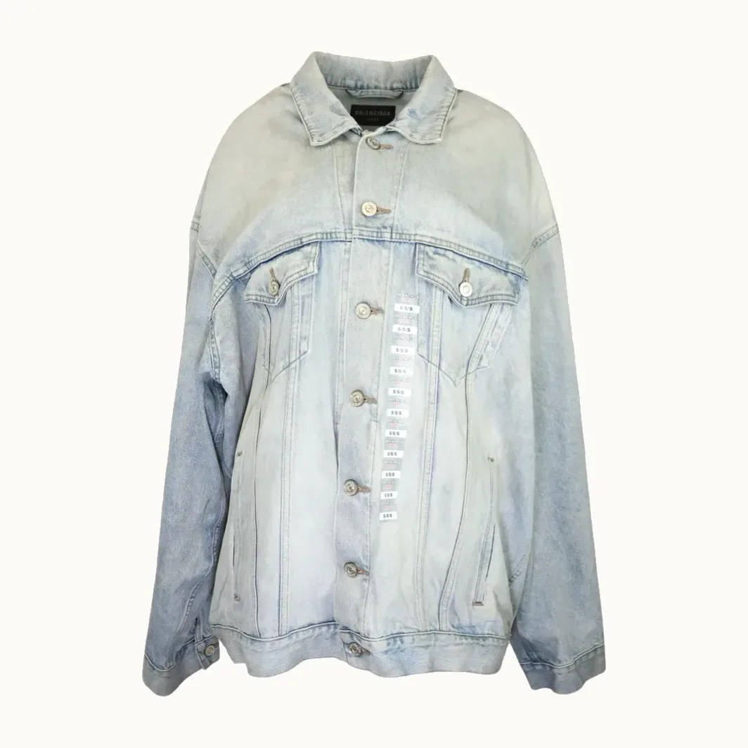 Chaqueta Balenciaga Denim Oversize, Talla L
