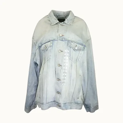 Balenciaga Denim Oversize Jacket, Size L