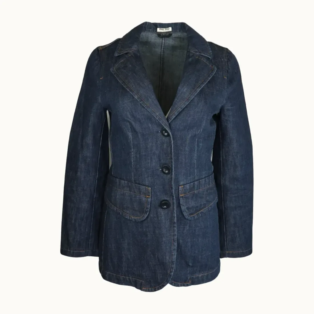 Blazer Miu Miu Denim, Talla 40 IT