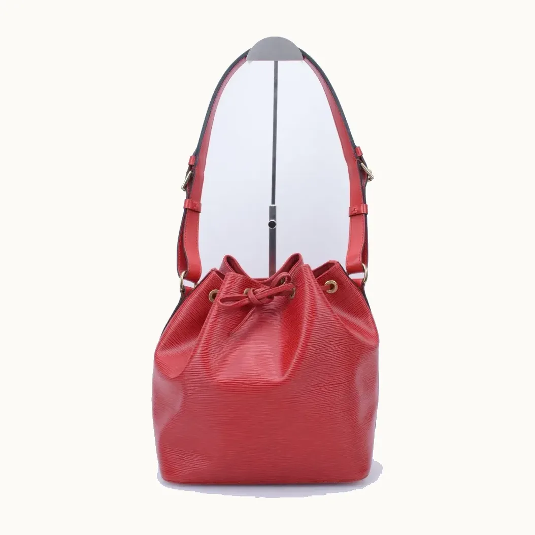 Bolso Louis Vuitton Noé Bombonera Petit Epi Rojo
