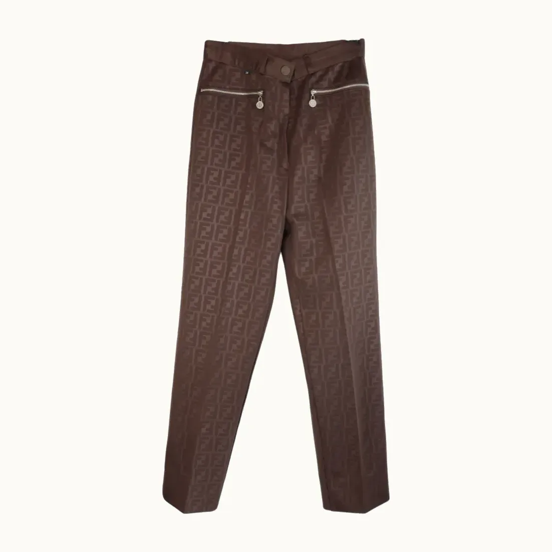 Pantalón Fendi Zucca, Talla 38 IT