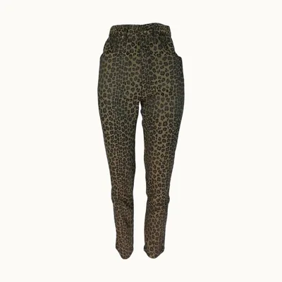 Fendi Animal Print Pants, Size XS