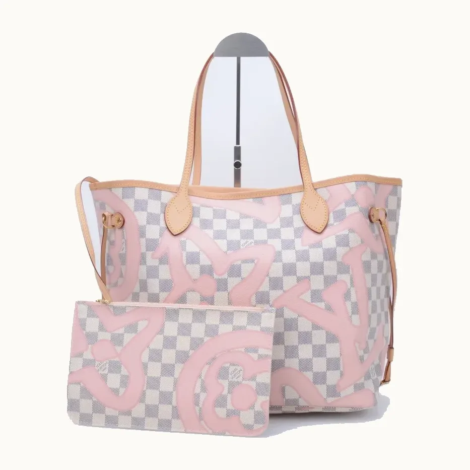 Pochette Louis Vuitton Neverfull + Damier Azur