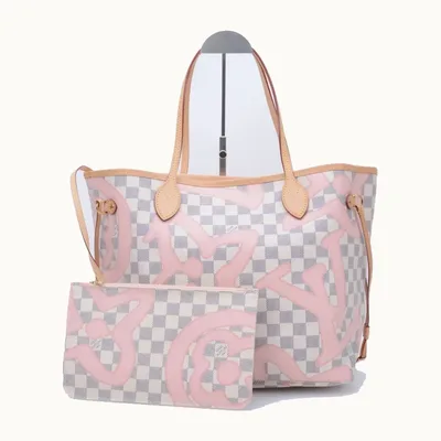 Pochette Louis Vuitton Neverfull + Damier Azur