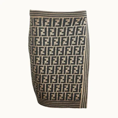 Fendi Zucca Skirt, Size 42 IT