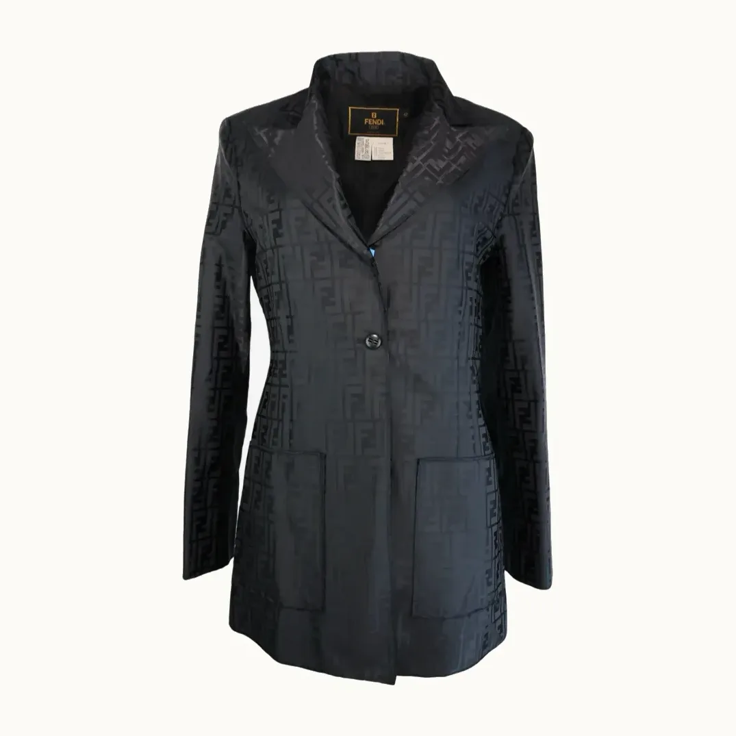 Blazer Fendi Zucca Largo, Talla XS