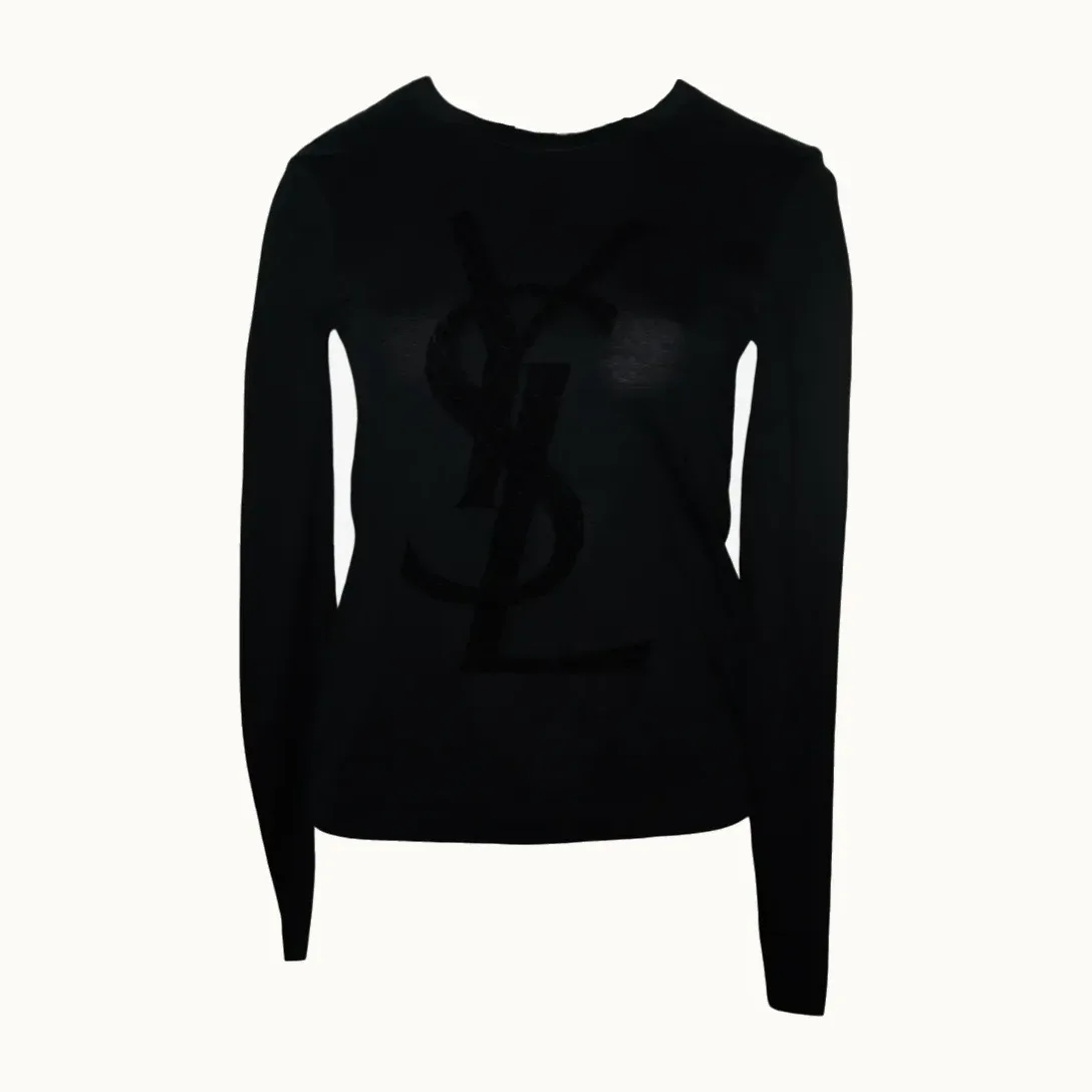 Camiseta Saint Laurent Logo, Talla XS