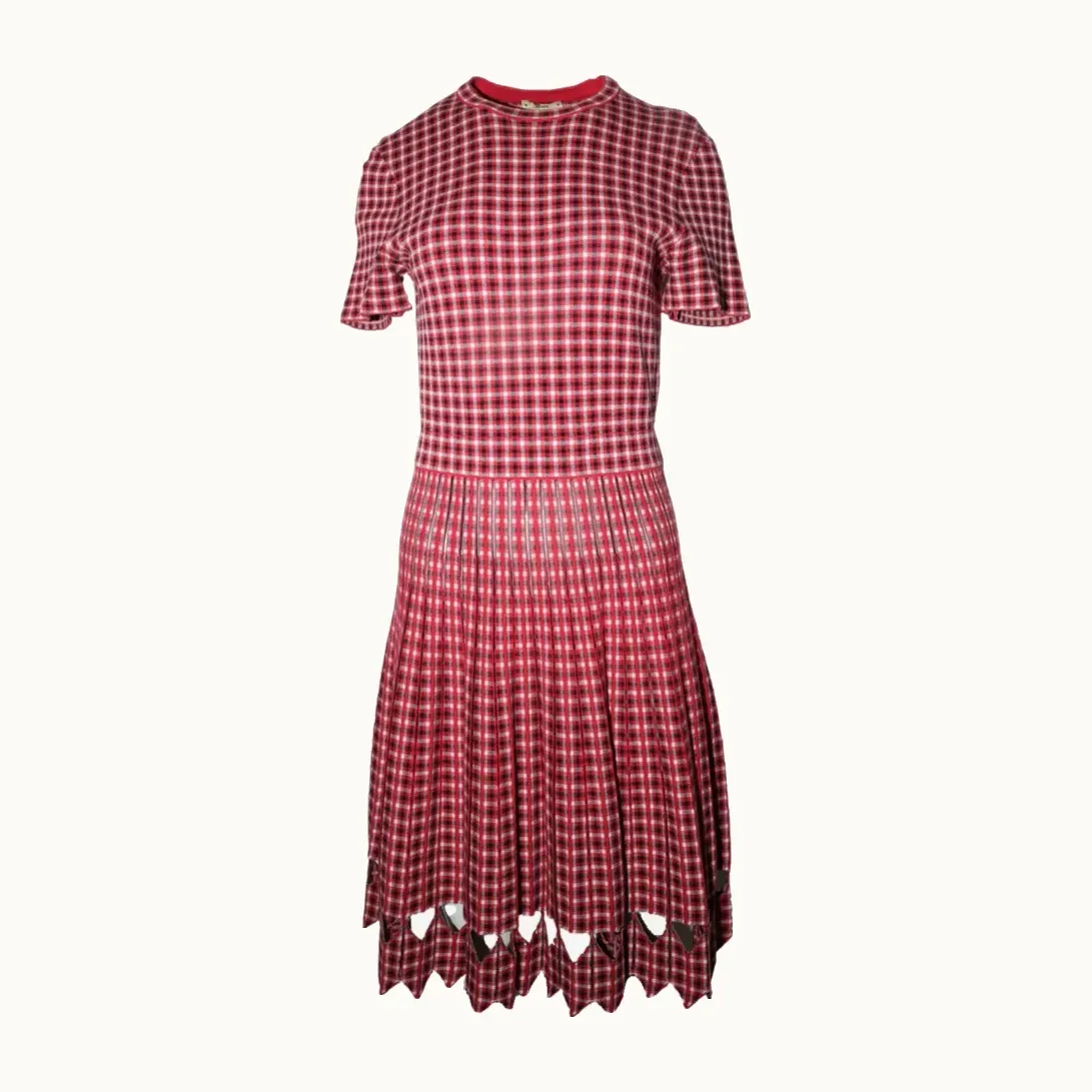 Vestido Fendi Plaid, Talla 40 IT