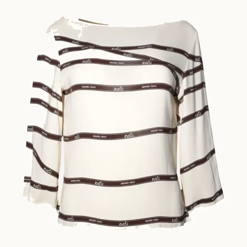 Blusa Hermès Bolduc, Talla 38 FR