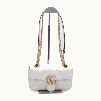 Bolso Crossbody Gucci Marmont GG Mini Blanco