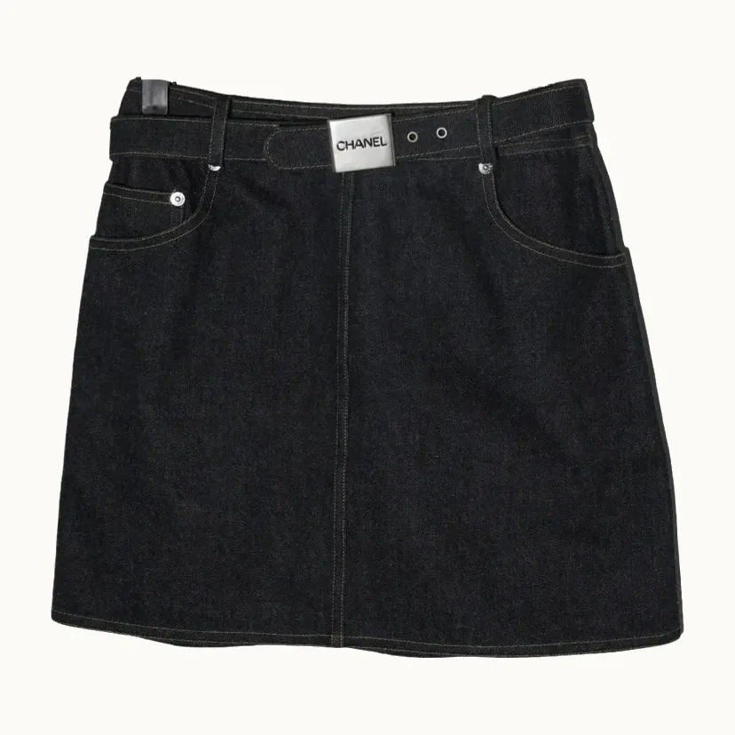 Enagua Chanel Denim, Talla XS