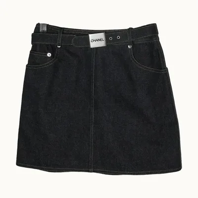 Enagua Chanel Denim, Talla XS