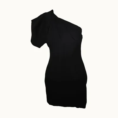 Vestido Saint Laurent Asimétrico, Talla 40 FR