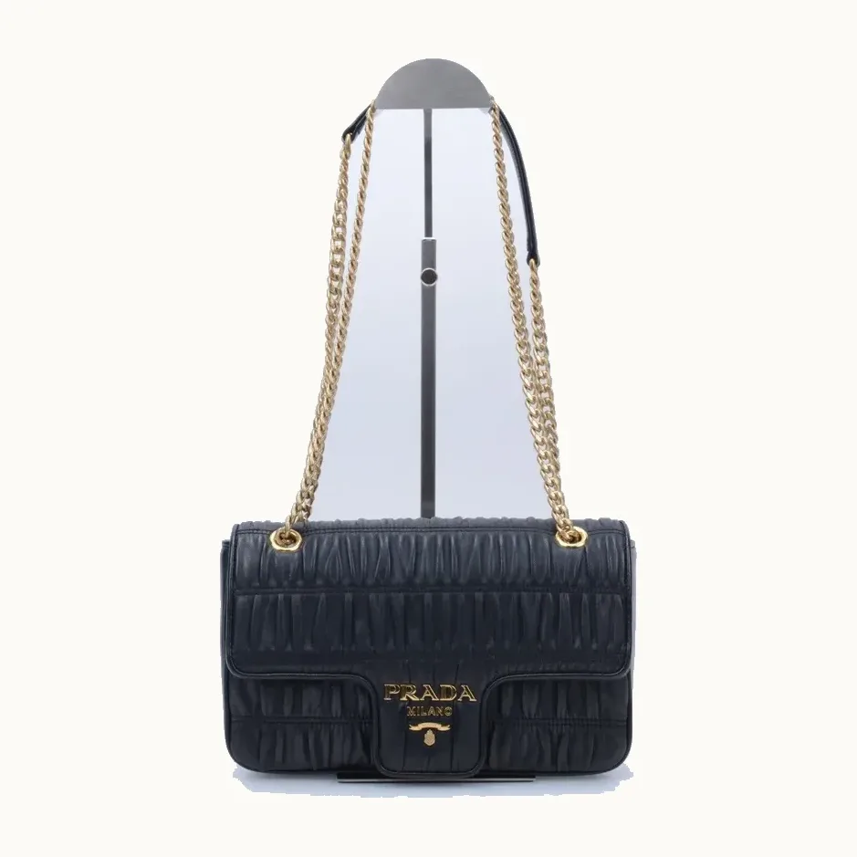 Crossbody Prada Gaufre Chain Negro