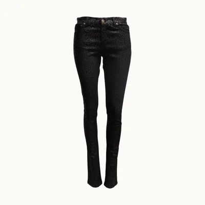 Jeans Saint Laurent Print Negros