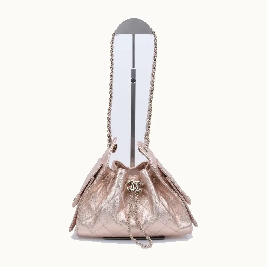 Bolso de Hombro Chanel 25 Mini Bronce