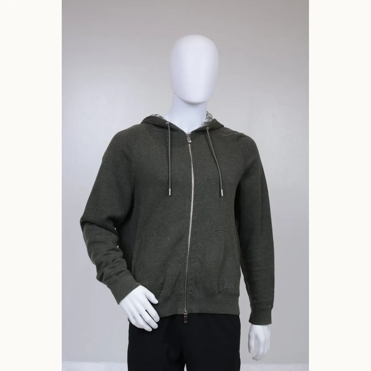 Chaqueta Dior Oblique Knit Verde, Talla XL
