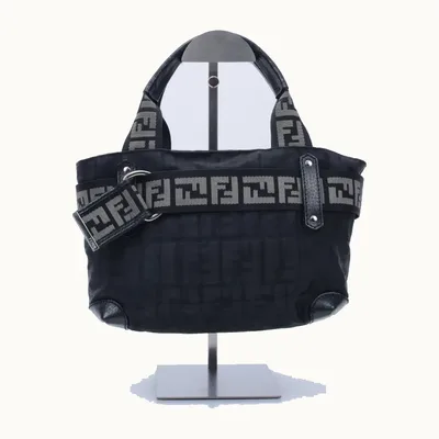 Bolso de Mano Fendi Vintage Ff Negro
