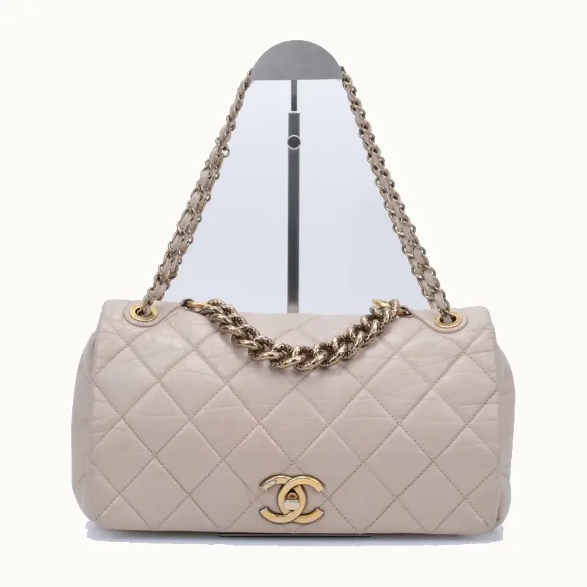 Bolso de Hombro Chanel Pondichery Large Nude