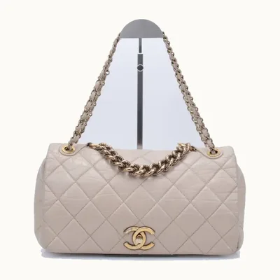 Bolso de Hombro Chanel Pondichery Large Nude
